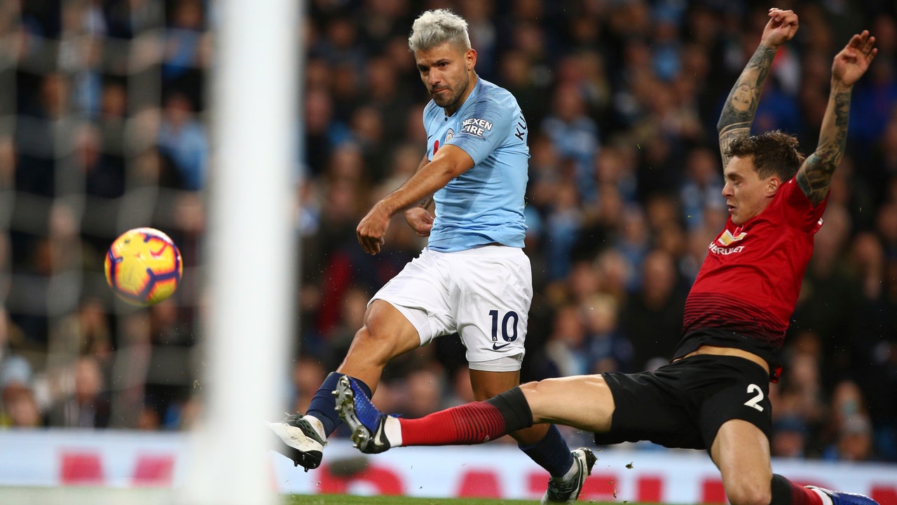 Man City goes 12 points clear of United with 3-1 derby win